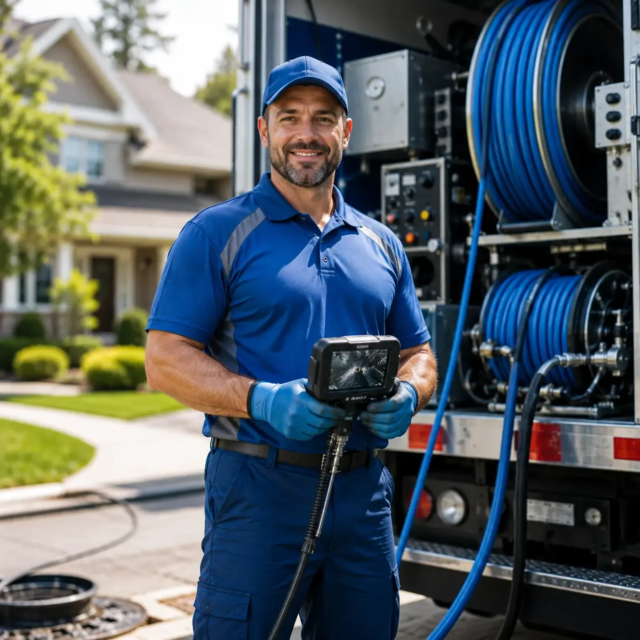Local outdoor drain cleaning specialists in Marine, IL